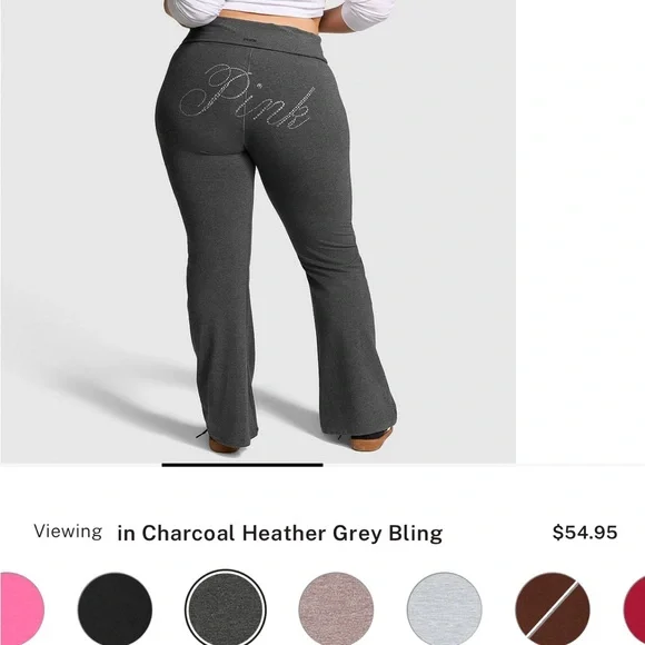 Charcoal Heather Grey Women's Pants - Picture 2 of 3